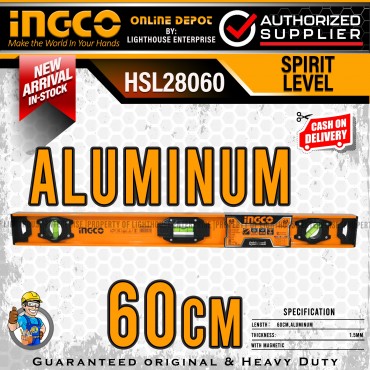 NIVEL MAGNETICO DE ALUMINIO PROFISSIONAL INGCO REF. HSL28060