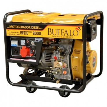 Gerador Buffalo BFDE 12500 12,5 Kva máx Trifásico 220v Radiador Sem Ats  Partida Elétrica a Diesel, Refrigerado a Água cod 71840 - Cassel