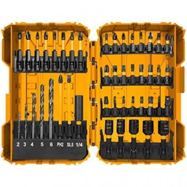 CONJUNTO DE BITS, BROCAS E SOQUETES INGCO COM 45 PEÇAS