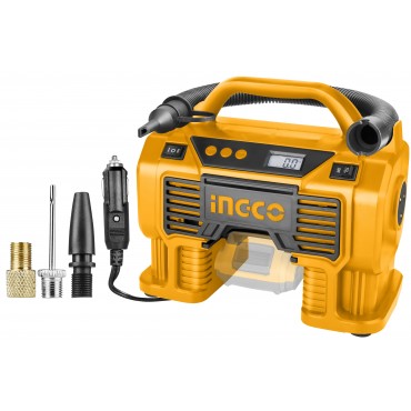 COMPRESSOR DE AR AUTOMOTIVO INGCO À BATERIA ÍON-LÍTIO 20V