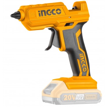 PISTOLA APLICADORA COLA QUENTE INGCO À BATERIA ÍON-LÍTIO 20V