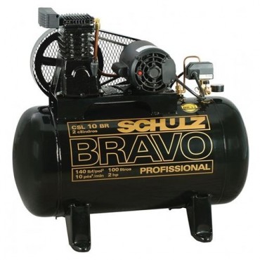 Compressor Schulz Bravo Csl 10 Br/100 L Trifásico