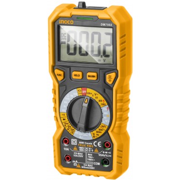 MULTÍMETRO DIGITAL TRUE-RMS INGCO 6000 CONTAGENS REF. DM7502
