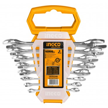 JOGO DE CHAVES FIXAS INGCO 6 A 22MM COM 8 PEÇAS HKSPA2088