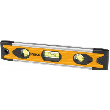 NÍVEL MAGNÉTICO DE ALUMÍNIO TORPEDO INGCO 9” (225mm)