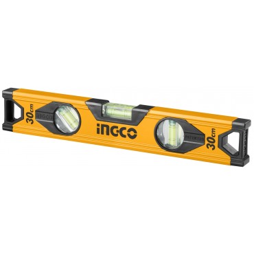 NÍVEL DE ALUMÍNIO INGCO 12" 3 AMPOLAS