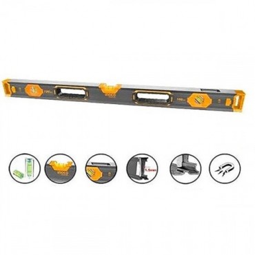 NÍVEL MAGNÉTICO DE ALUMÍNIO INDUSTRIAL INGCO 48” (1.200mm) REF.HSL68120