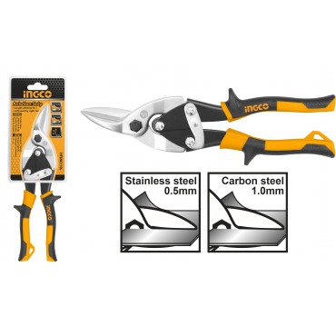 TESOURA DE AVIAÇÃO CORTE ESQUERDO INGCO 10”REF. HTSN0110L